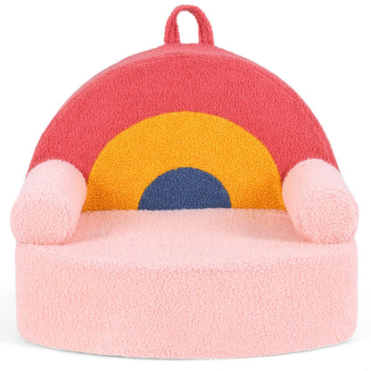 Kids Sofa Toddler Foam Couch with Soft Fleece Fabric Cover