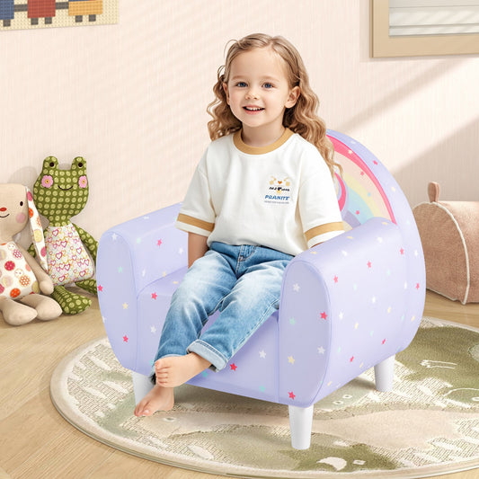 Kids Sofa with Breathable Spandex Fabric and High-density Sponge Filling for Boys and Girls - Tampa Home & Garden Store