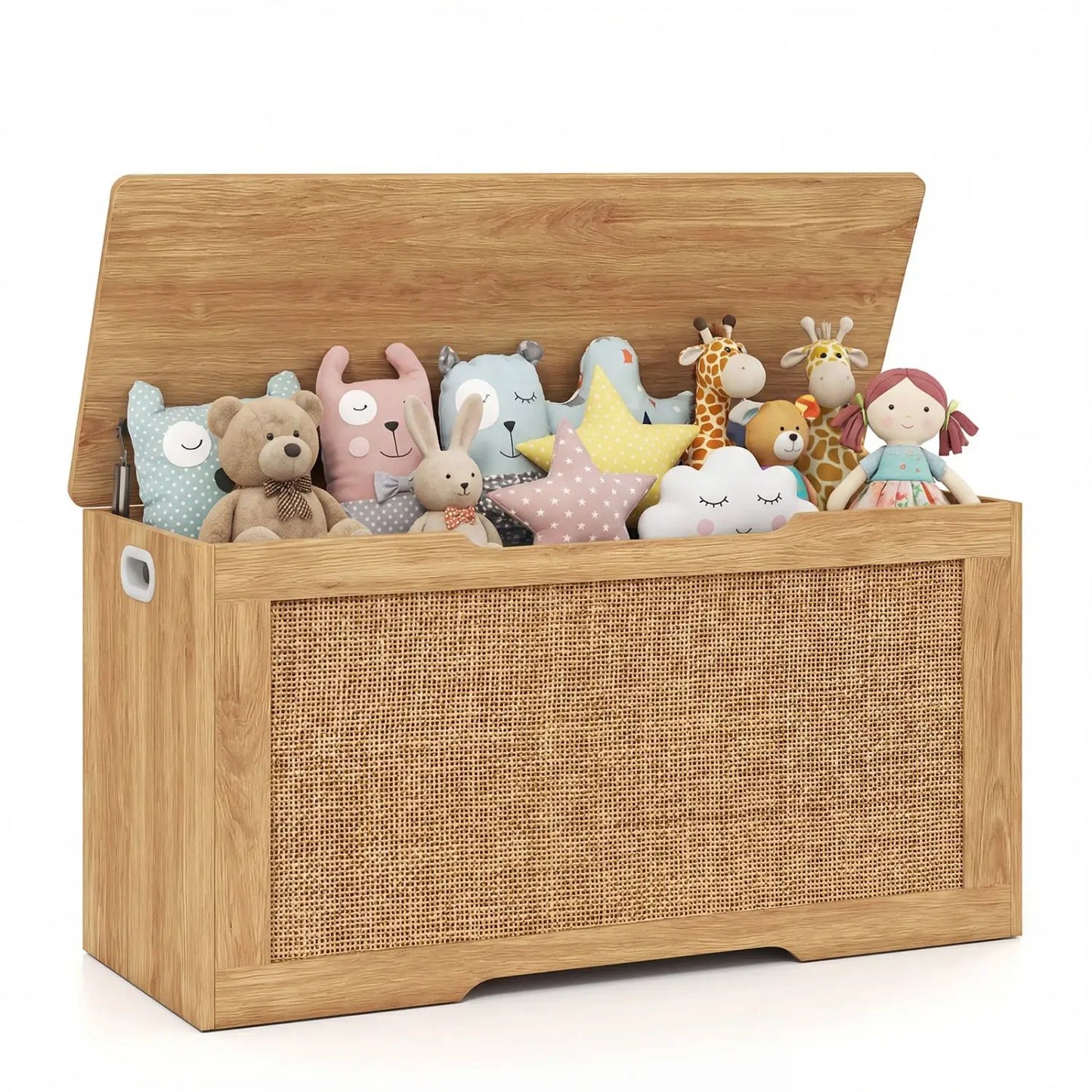 Kids Storage Bench Toy Box Flip Top with Handles