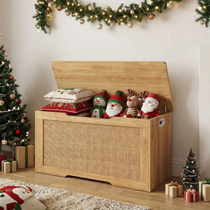 Kids Storage Bench Toy Box Flip Top with Handles