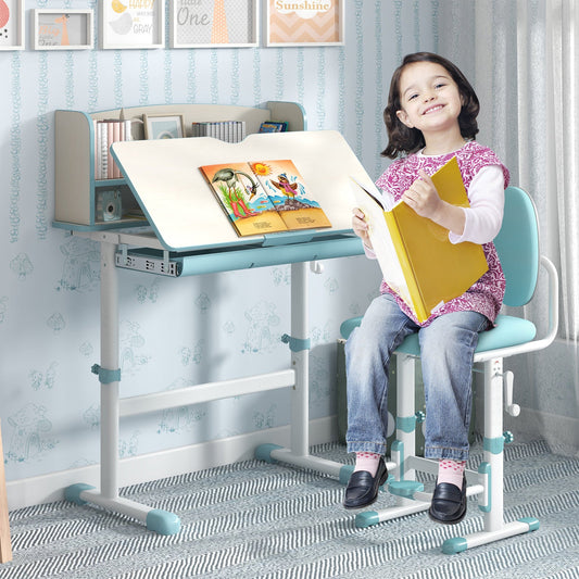 Height Adjustable Kids Study Desk with Tilt Desktop - Tampa Home & Garden Store