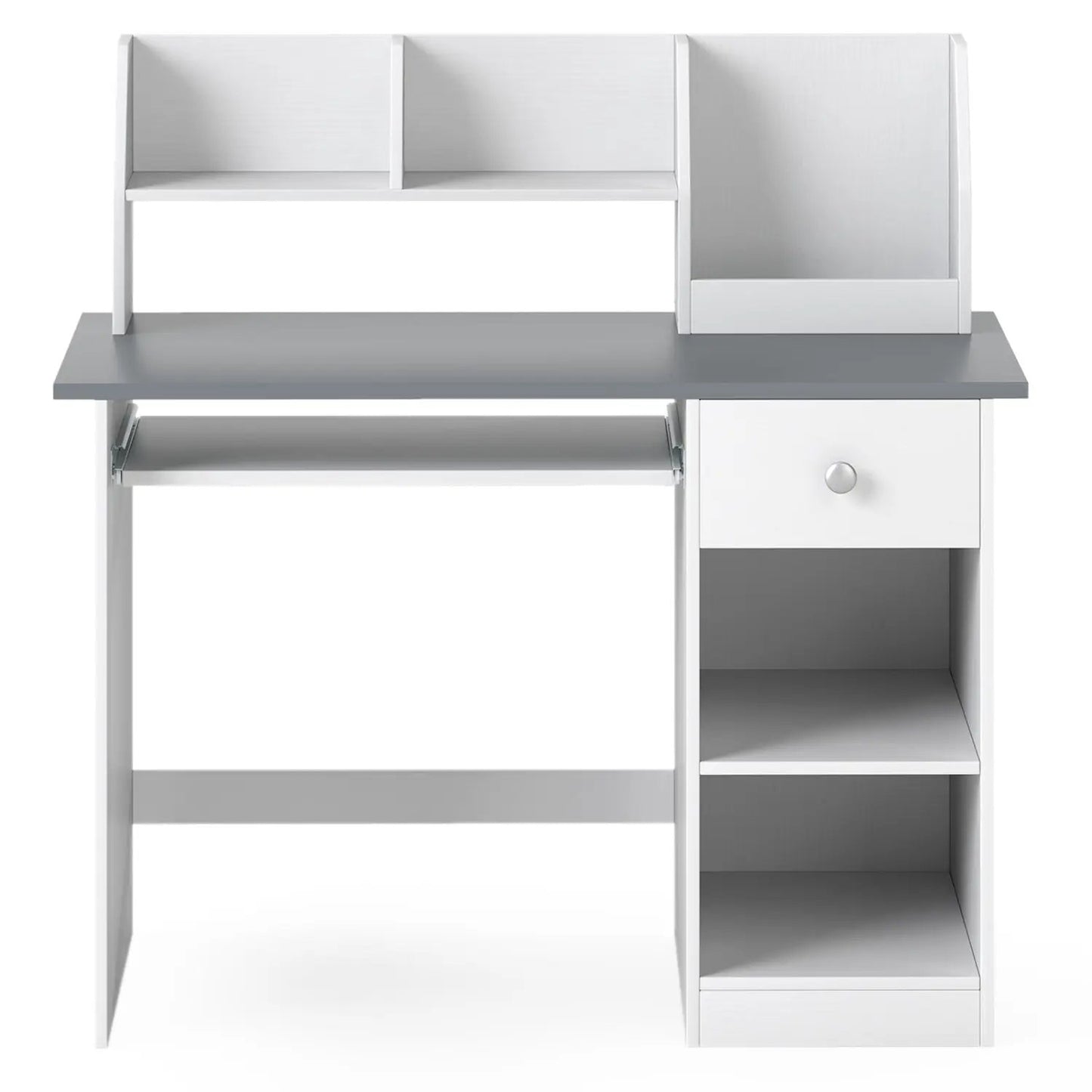 Kids Study Desk with Hutch and Shelves Drawer