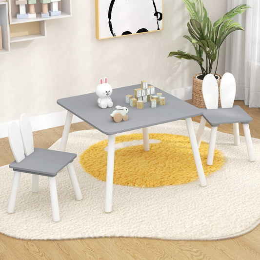 3 Pieces Kids Table and Chairs Set for Arts Crafts Snack Time - Tampa Home & Garden Store