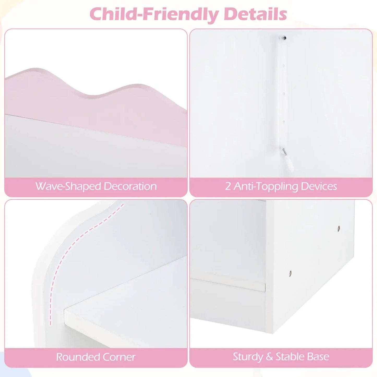 Kids Toy Storage Organizer With Clothing Rack
