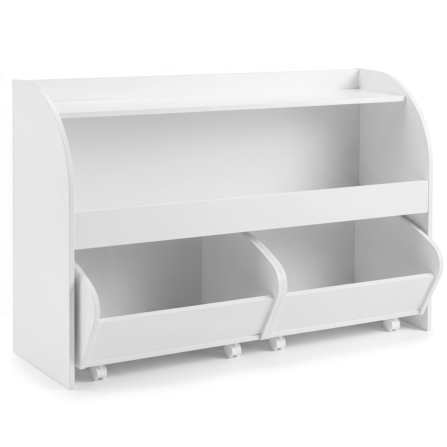 Kids Storage Organizer with Rolling Drawers & Bookshelf DirectDeals mobile on casters on Tampa Home & Garden Store