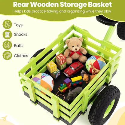 Kids Tricycle With 15-Inch Inflatable Rubber Tires