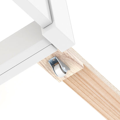 Cama de Plataforma de Madera para Niños Doble/Matrimonial con Cama Nido y Cabecera con Almacenamiento - Tamaño Matrimonial