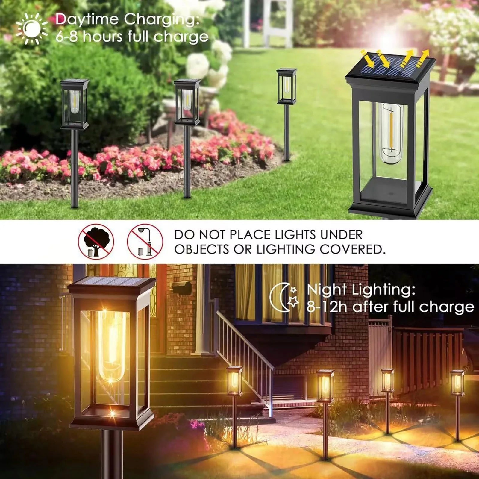☀️ Kidsjoy Solar Pathway Lights – 6 Pack - Tampa Home & Garden Store