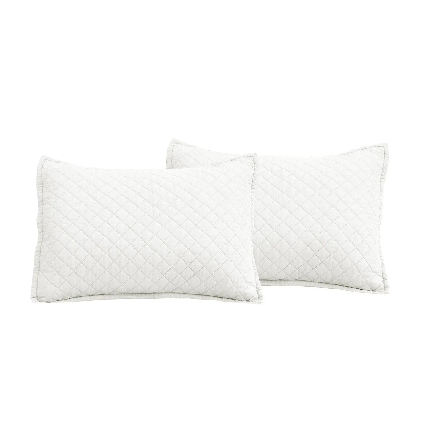 King/CAL King Lightweight Cotton Linen White Reversible 3-PC Quilt Set - Tampa Home & Garden Store