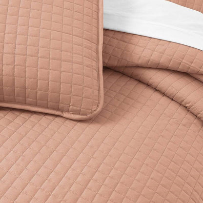 King/Cal King Lightweight Blush Ultra Soft 3-Piece Microfiber Quilt Set - Tampa Home & Garden Store