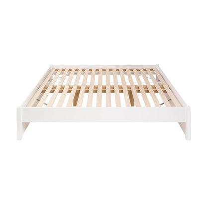 King Size White Wooden 4 Post Platform Bed Frame - Tampa Home & Garden Store