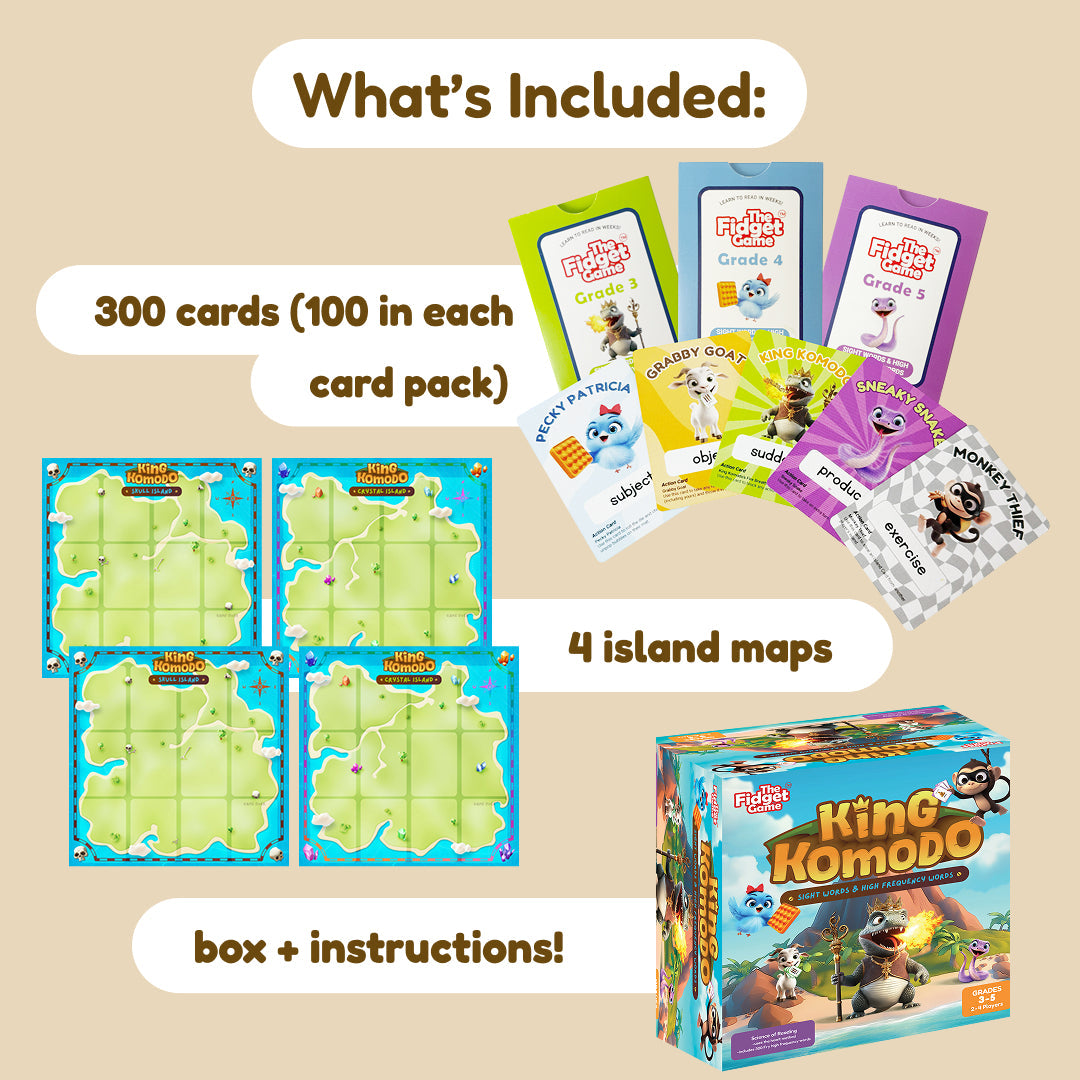 King Komodo expansion card packs with 300 cards and 4 island maps by The Fidget Games on Tampa Home & Garden Store