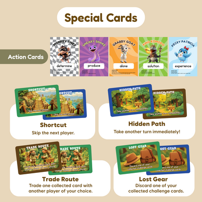 King Komodo Card Packs by The Fidget Games - action and path cards for learning on Tampa Home & Garden Store