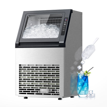 Commercial ice maker Kismile stainless steel, 80 Lbs/day capacity on Tampa Home & Garden Store