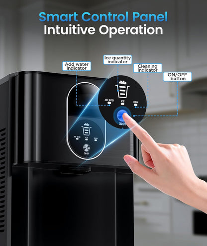 Nugget Ice Maker Z5820DN black with smart control panel and water/ice indicators on Tampa Home & Garden Store