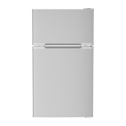 Kismile 3.2 Cu Ft Mini Refrigerator with Freezer stainless steel finish on Tampa Home & Garden Store