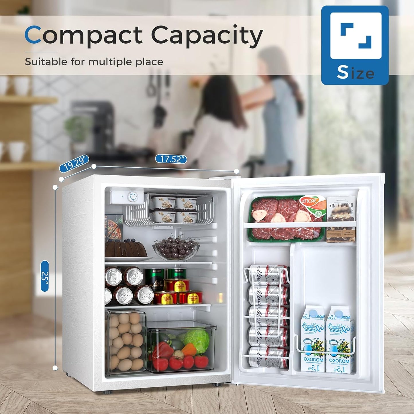 2.6\3.2 cu. ft Mini Fridge with Freezer