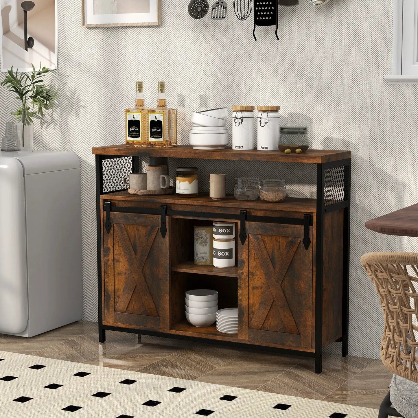 Full Size Bed Frame With 2 Storage Drawers