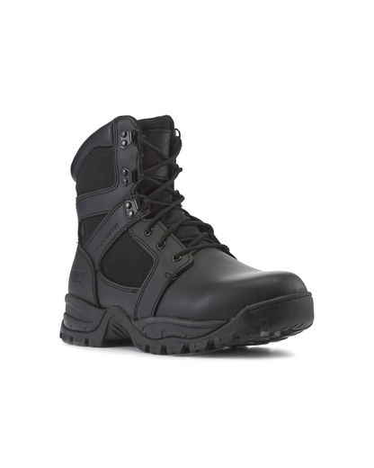 Kiwi Rugged Black Action Leather 7" Steel Toe Zipped Water Resistant Tactical Boots [R60500]