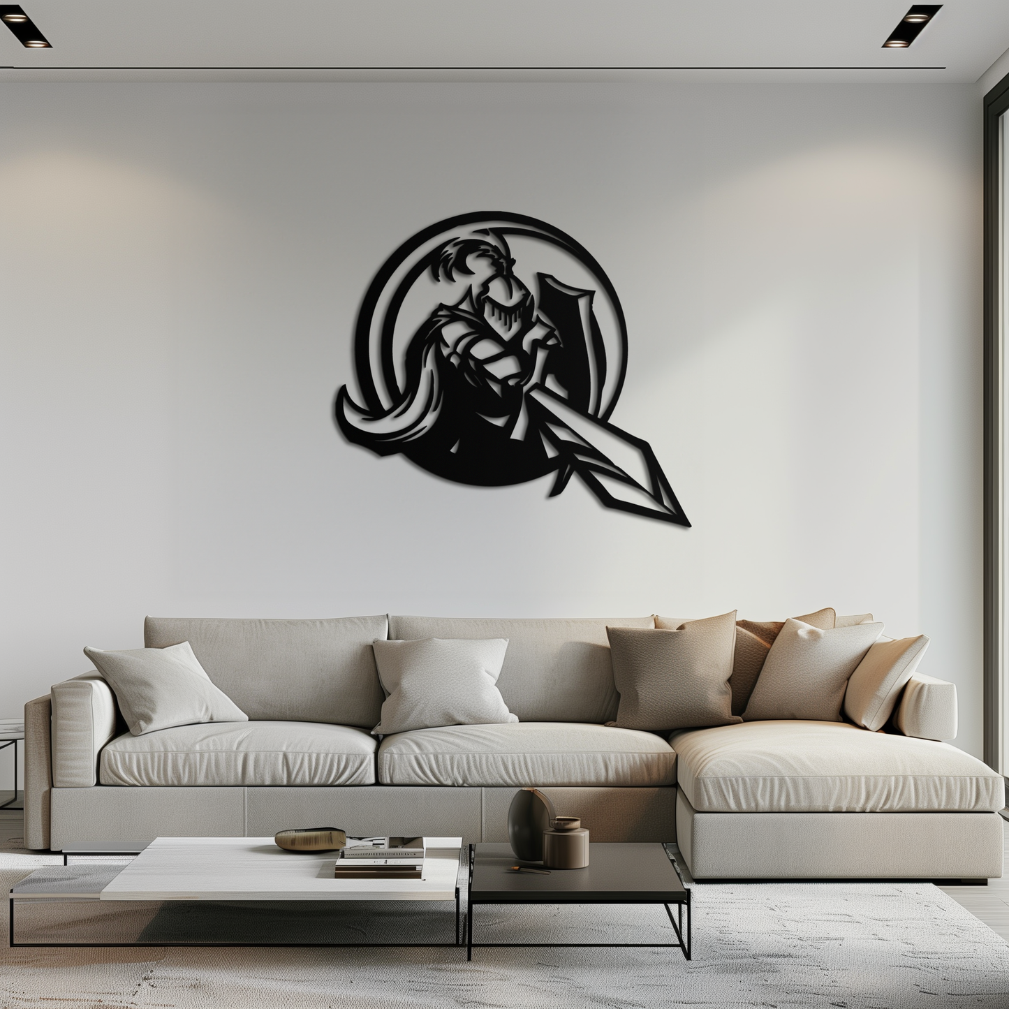 Knight Metal Wall Art - Medieval Warrior Wall Decor - KAF089 - Tampa Home & Garden Store