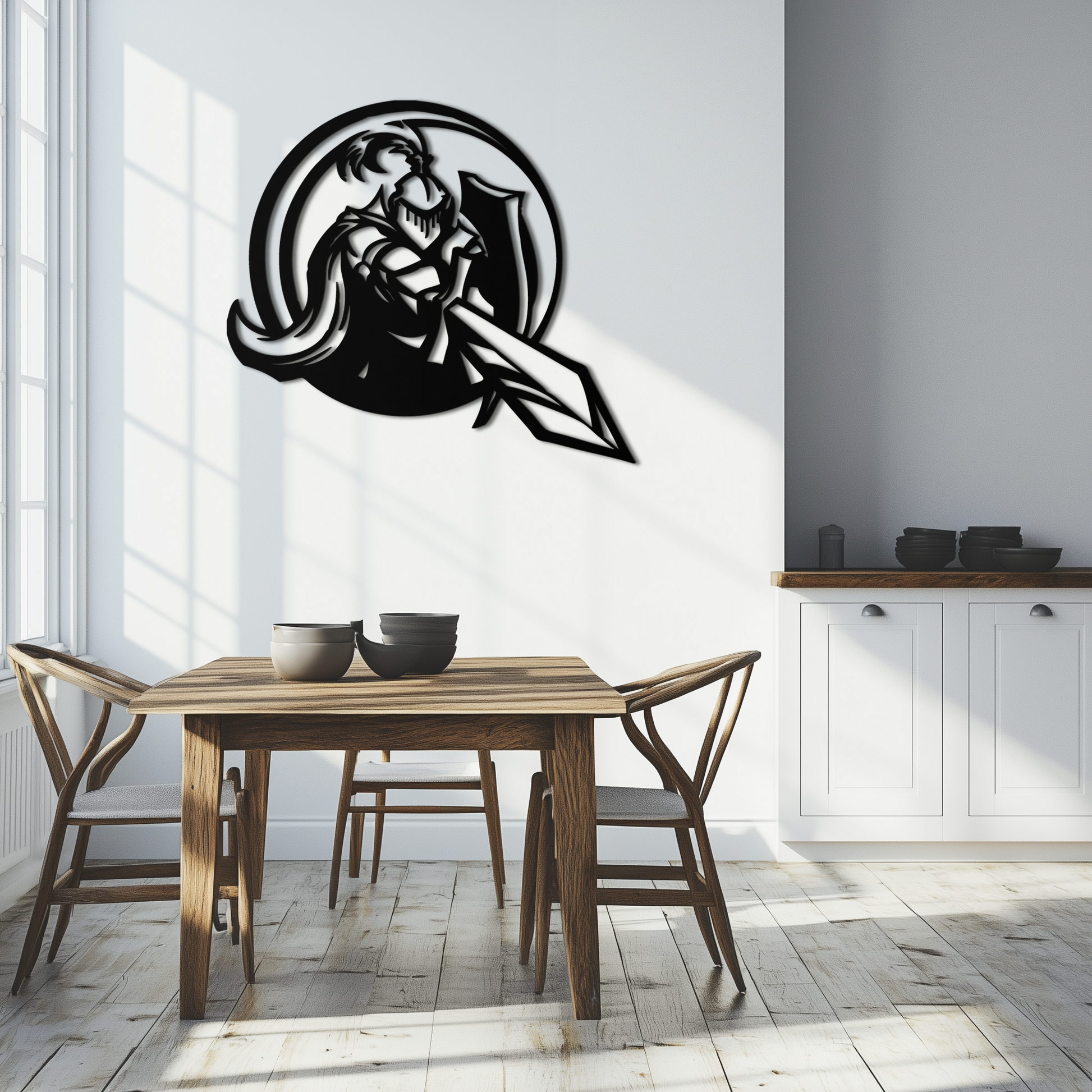 Knight Metal Wall Art - Medieval Warrior Wall Decor - KAF089 - Tampa Home & Garden Store