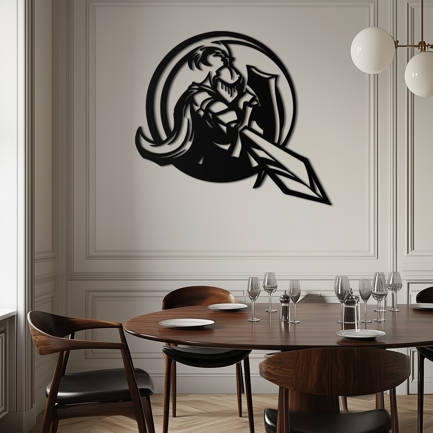 Knight Metal Wall Art - Medieval Warrior Wall Decor - KAF089 - Tampa Home & Garden Store