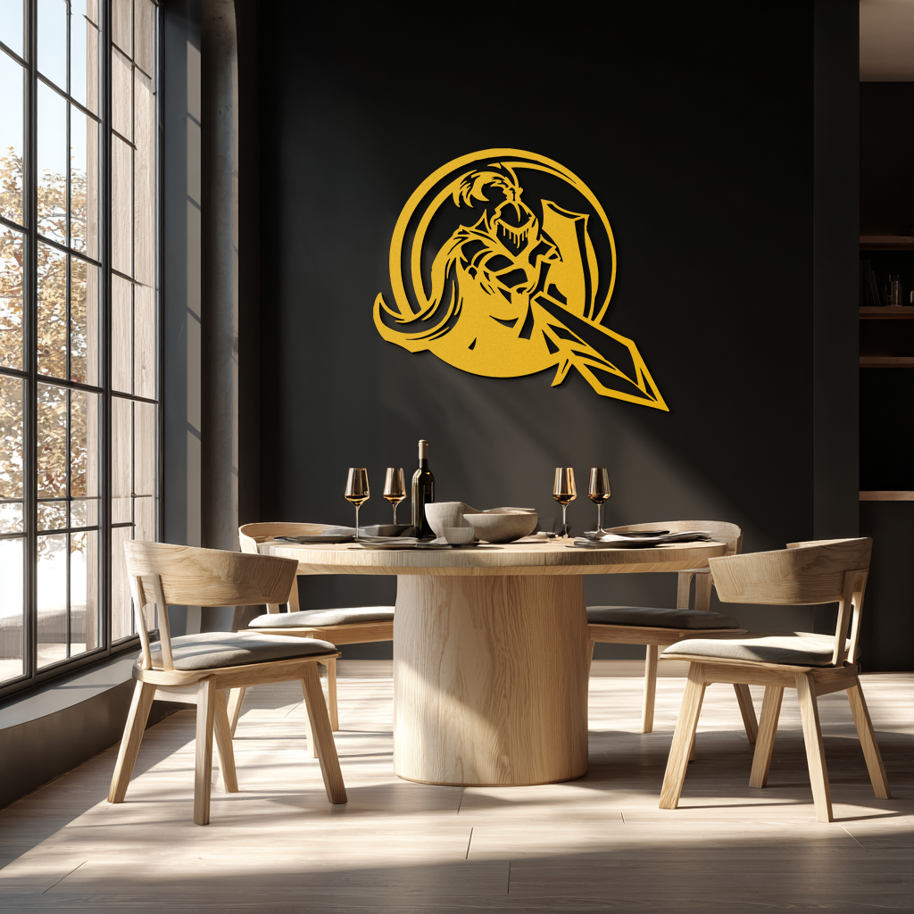 Knight Metal Wall Art - Medieval Warrior Wall Decor - KAF089 - Tampa Home & Garden Store