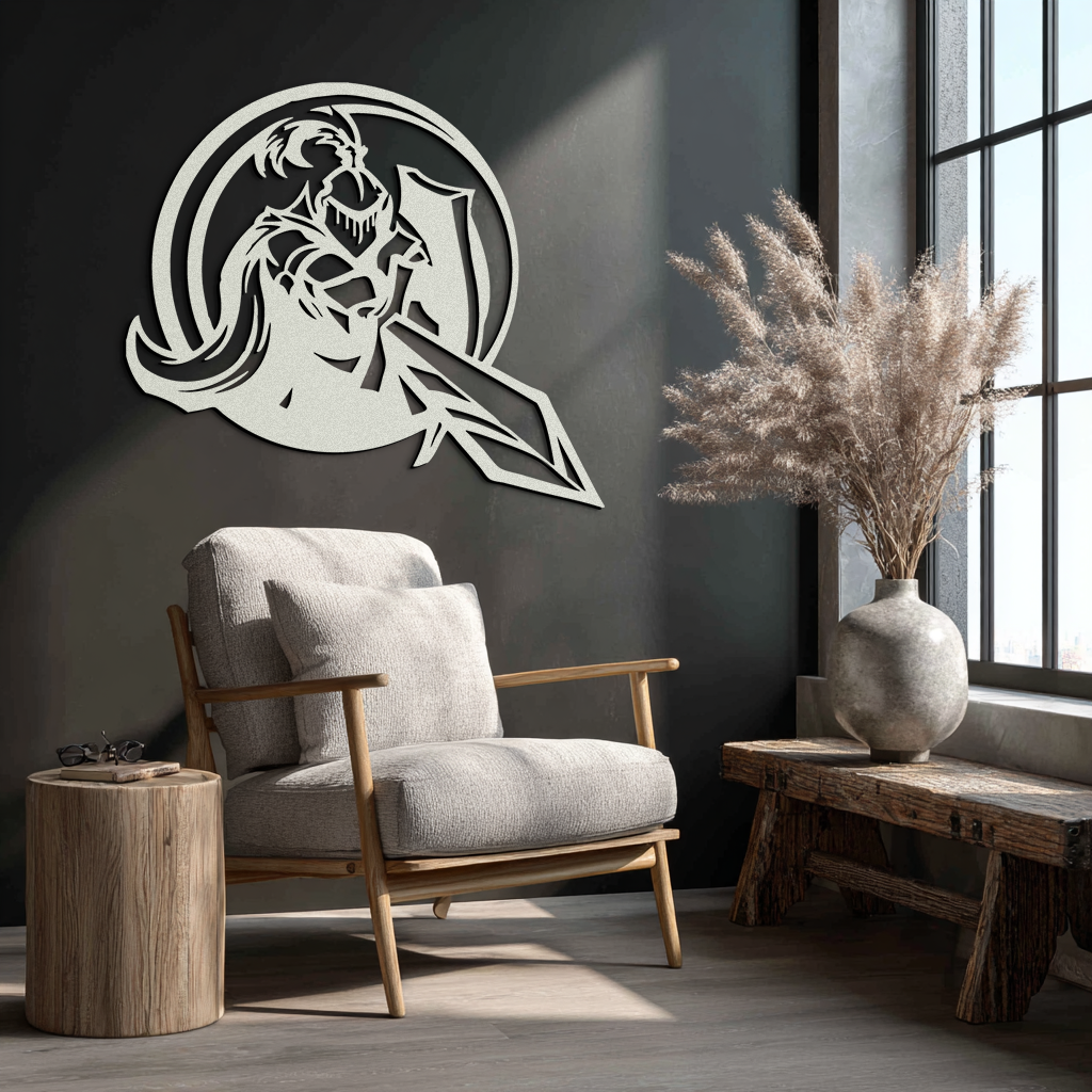 Knight Metal Wall Art - Medieval Warrior Wall Decor - KAF089 - Tampa Home & Garden Store