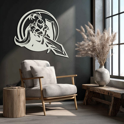 Knight Metal Wall Art - Medieval Warrior Wall Decor - KAF089 - Tampa Home & Garden Store