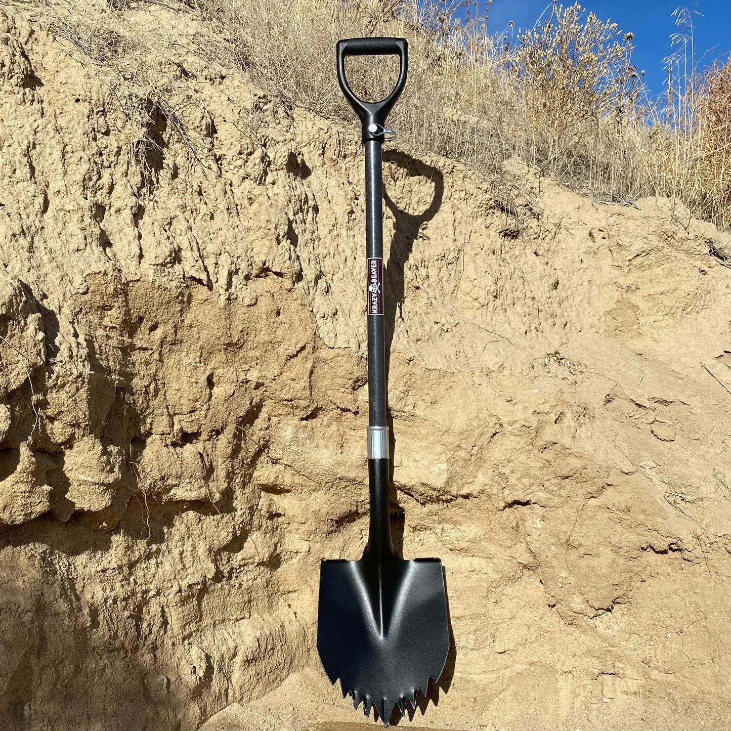 Krazy Beaver Garden Shovel XL (Black Head & Handle) - Tampa soil911.com