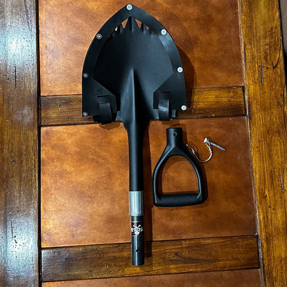 Krazy Beaver Mini Shovel  with guard (Textured Black Head / Black Handle # 45641) - Tampa soil911.com