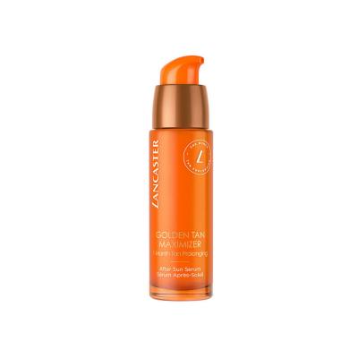 Lancaster Golden Tan Maximizer After-Sun Serum bottle with orange pump, 30ml on Tampa Home & Garden Store