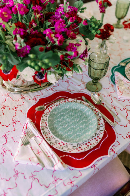 Holiday Berry Antonia china plates by Erin Donahue Tice, 4 or 8 pieces, festive florals on Tampa Home & Garden Store