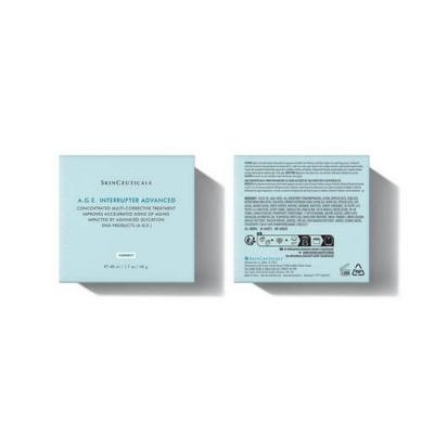 Face cream two-box set in light blue SkinCeuticals A.G.E Interrupter packaging, front/back on Tampa Home & Garden Store