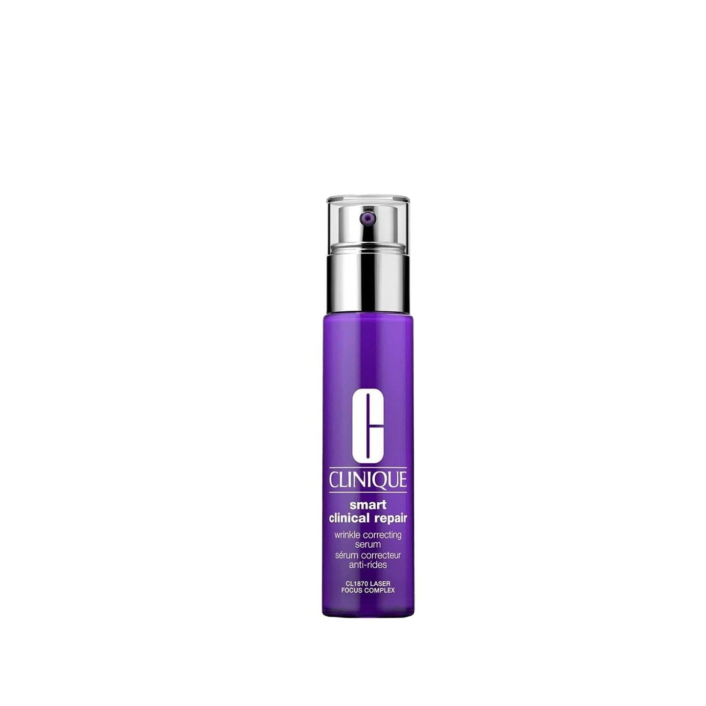Clinique Smart Clinical Repair face serum in purple bottle with silver pump 30ml on Tampa Home & Garden Store