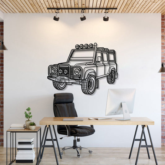 Décoration murale métallique Defender 110 Perspective - MT0449