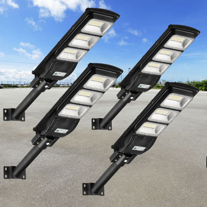 Paquete de 4 luces solares para estacionamiento (soporte incluido) 