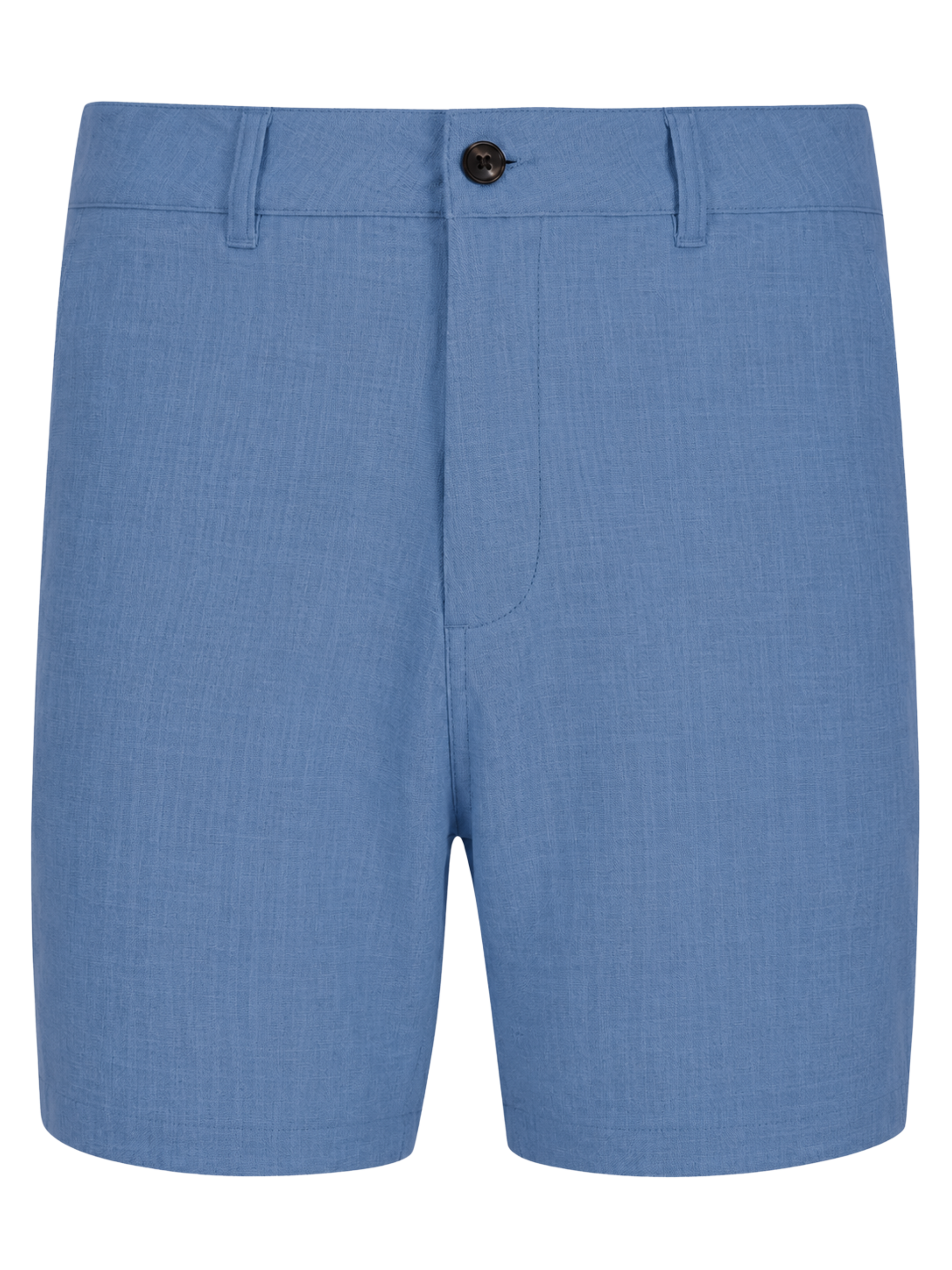 Bayport Lightweight Shorts, light blue fabric with front button and belt loops on Tampa Home & Garden Store