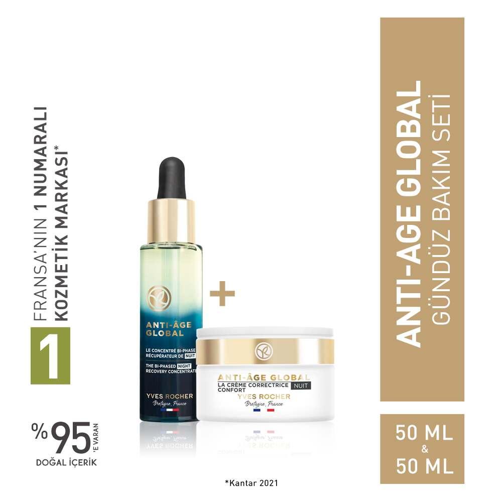 Night Moisturizing Set by Gece anti-age global night serum and night cream Yves Rocher on Tampa Home & Garden Store