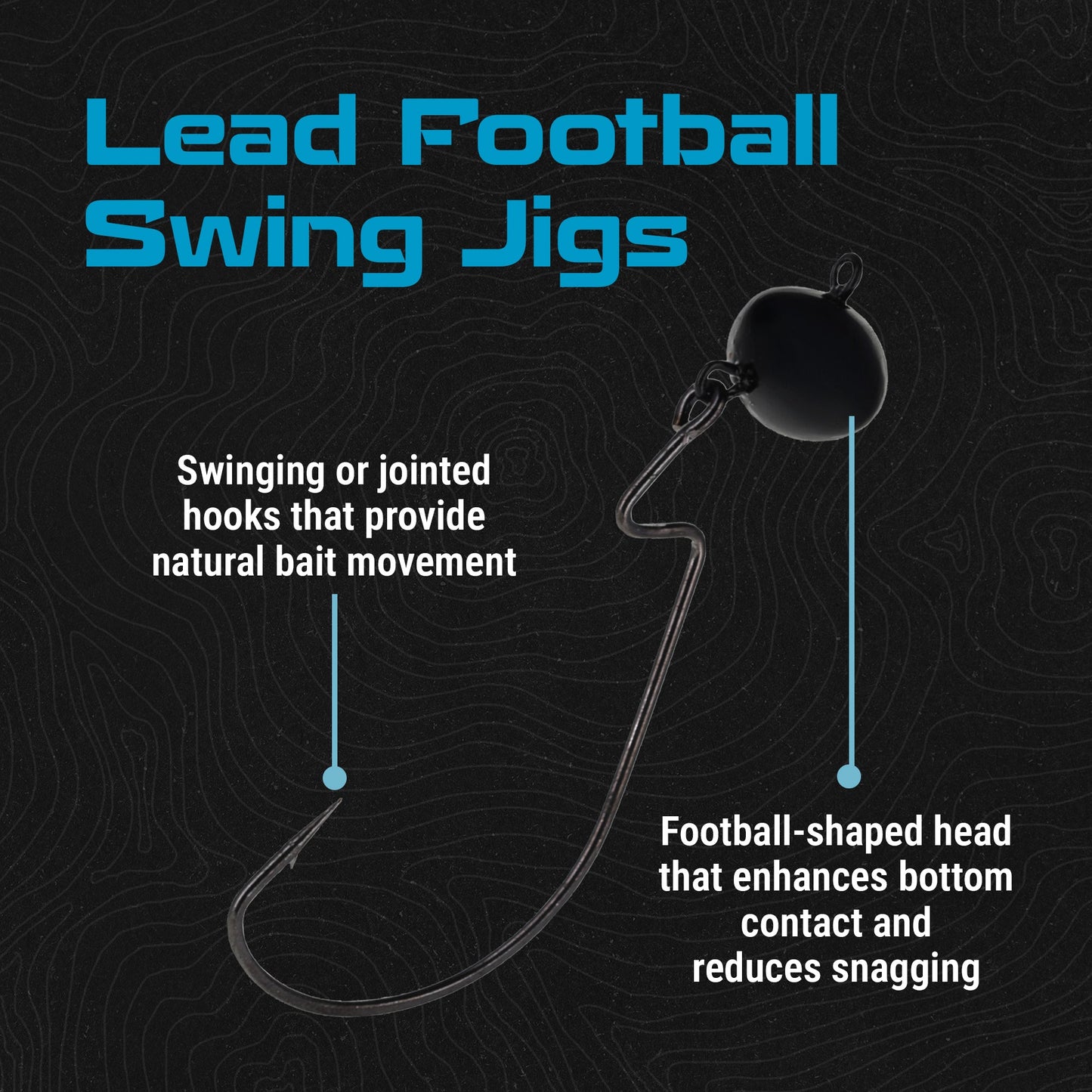 Jigs de fútbol Reaction Tackle Lead Swing - Paquete de 5 - Nuevo