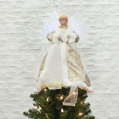 LED Angel with Fiber Optic Wings - 16 inch - Tampa Home & Garden Store
