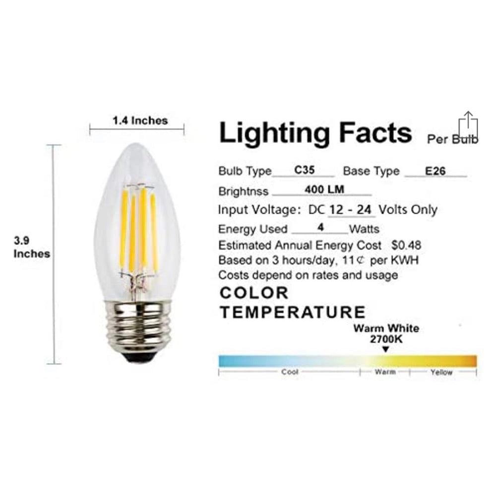 LED Edison Light Bulbs Dimmable Energy Efficient Edison Bulbs - Tampa Home & Garden Store