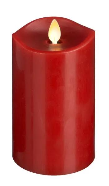 LED Wax 3x6 Pillar Candle - Red - Tampa Home & Garden Store