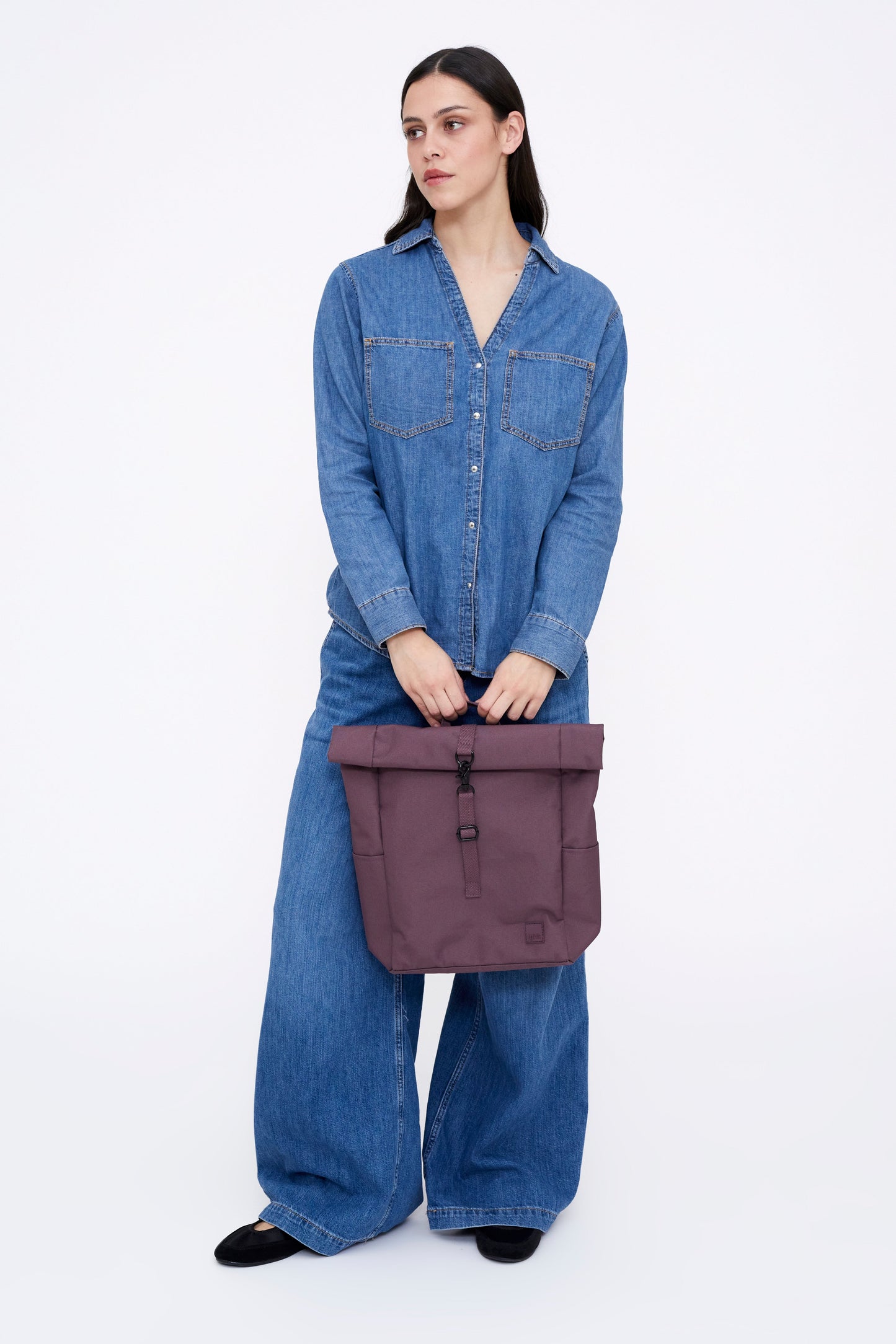 Roll Mini Backpack Maroon