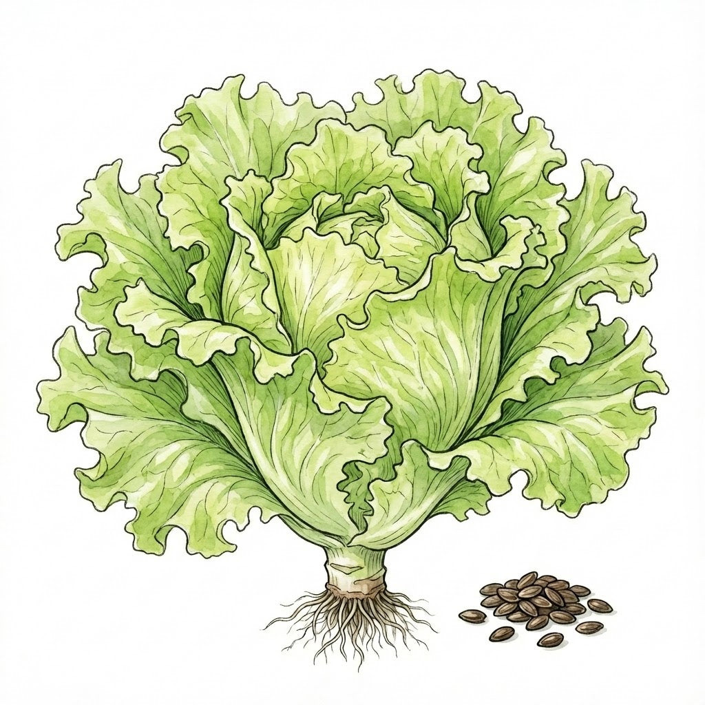 LETTUCE Seeds, Black Seeded Simpson - Tampa Home & Garden Store