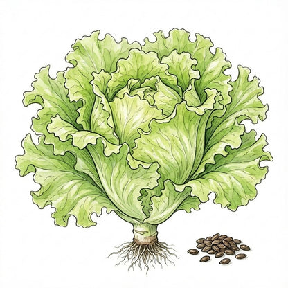LETTUCE Seeds, Black Seeded Simpson - Tampa Home & Garden Store