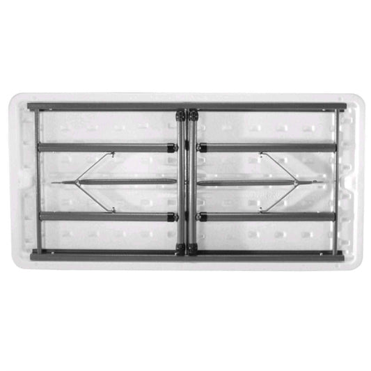Adjustable Height 4-Foot Commercial Folding Table with White HDPE Top - Tampa Home & Garden Store