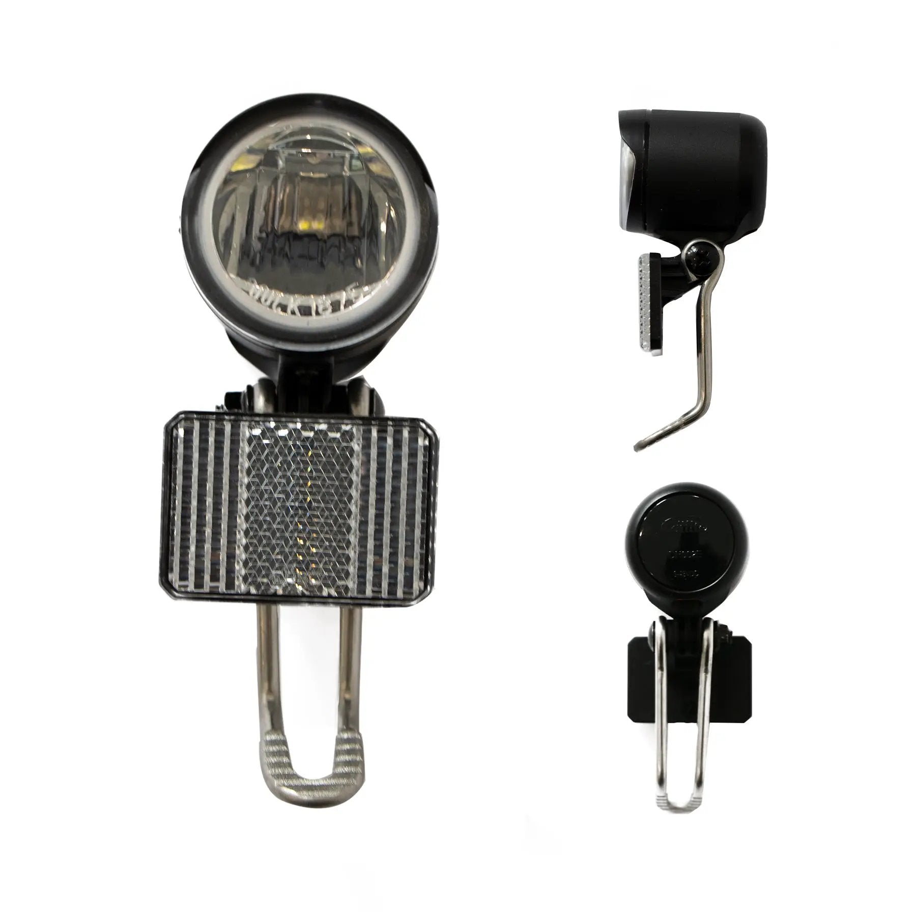 EUNORAU Front Light for Eunorau Ebikes, black compact headlamp with mount and reflector on Tampa Home & Garden Store