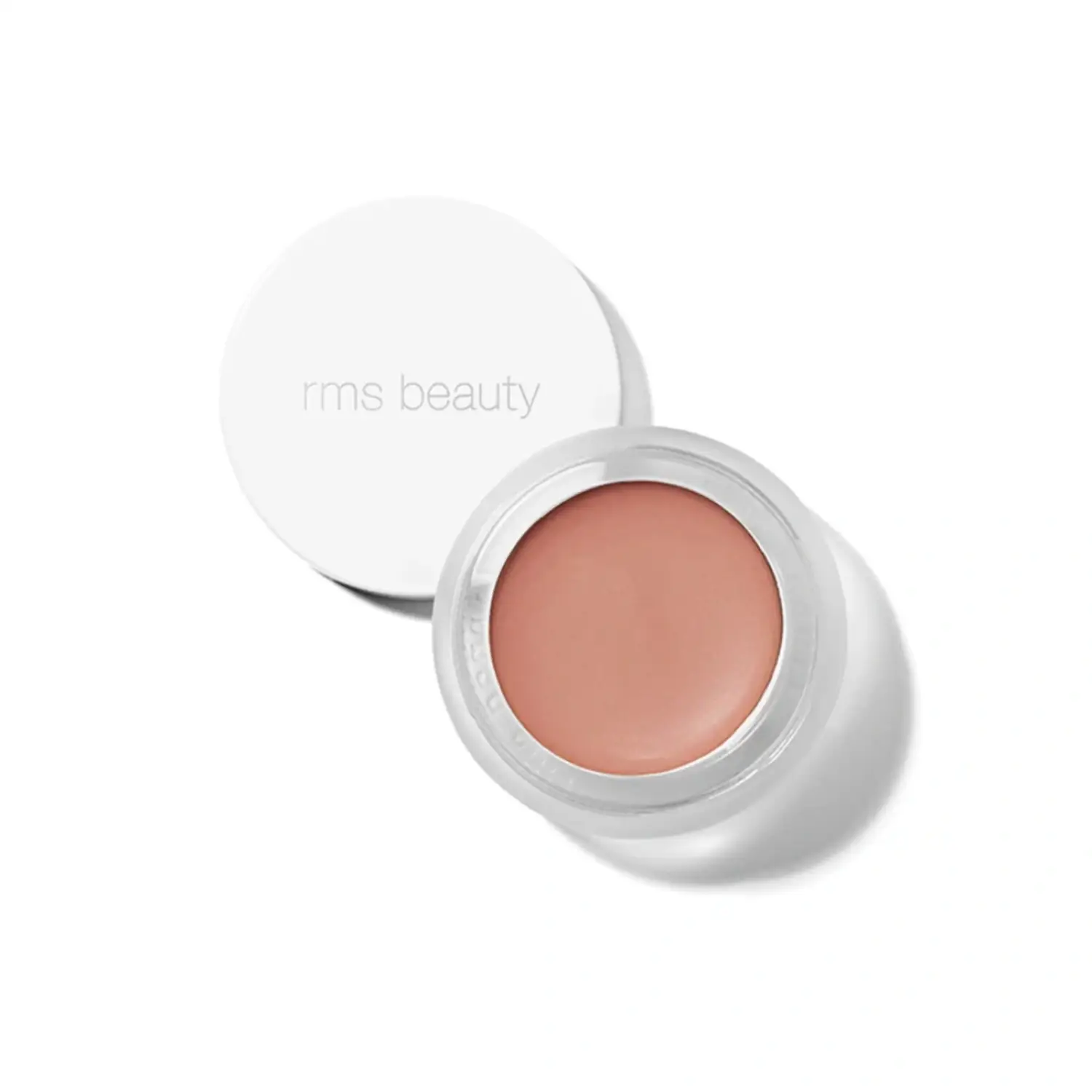 RMS Lip2Cheek cheek blush in peachy nude, white compact by Nava Beauty on Tampa Home & Garden Store