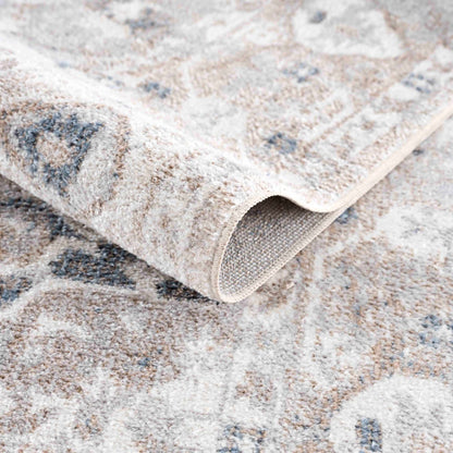 Dobry Boutique Washable Rug beige-gray textured pile with rolled edge by Boutique Rugs on Tampa Home & Garden Store